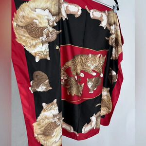 Symphony Scarf poly tabby cat scarf.